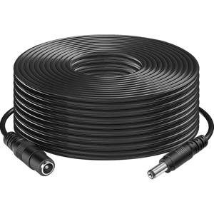 CCTV 20 미터 66FT 2.1x5.5mm Dc 12v 전원 연장 케이블 오디오 보안 카메라 Ip 카메라 Dvr 독립형 Led 스트립 빛