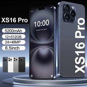 2025 새로운 XS16 Pro 6.5인치 HD 글로벌 에디션 오리지널 스마트 듀얼 카드 5200mAh 배터리 얼굴 인식 기능