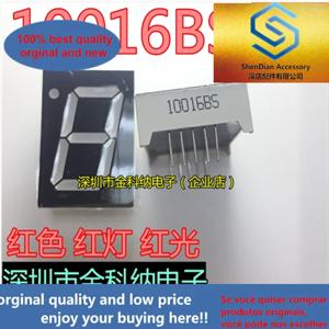 10pcs 유일한 원래 새로운 Gongyang 디지털 튜브 1 비트 1 인치 10016BS 슈퍼 밝은 빨간색 빨간색 빛 붉은 빛 7 세그먼트 10 피트