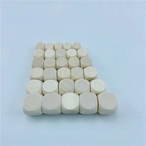 10pcs D6 파티 가족 인쇄 조각에 대 한 6 양면 빈 나무 주사위 DIY 게임 인쇄 조각 아이 장난감 나무 큐브 오지