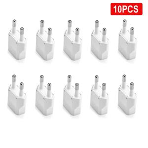 1-100pcs 4.0/4.8mm EU 플러그 어댑터 EU 미국 이스라엘 유로 KR BR 브라질 플러그 변환기 미국 여행 전원 어댑터 플러그 소켓