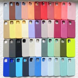 iPhone 11 12 13 14 15 Pro Max 스킨 Apple iPhone 13 14 11 Pro 풀 커버 케이스 용 기존 공식 로고 실리콘 전화 케이스