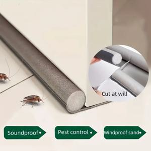 도어 하단 방수 씰링 스트립 도어 하부 드래프트 제외 스토퍼 도어 하단 가드 이중 증거 소음 감소