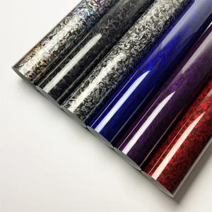 광택 레이저 단조 탄소 섬유 비닐 포장 자기 접착 자동차 스티커 자동차 스타일링 인테리어 장식 필름에 대 한 방수