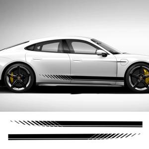 아우디 폭스 바겐 폭스 바겐 포드 BMW 도요타 혼다 메르세데스 벤츠 르노 자동 사이드 스트라이프 DIY 데칼 자동차 튜닝 액세서리에 대한 자동차 스티커