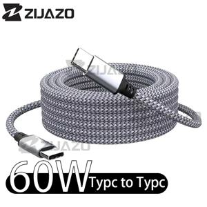 지자조 C타입 to C타입 PD 60W 고속 충전 케이블 C타입 3m 5m 8m 10m 아이폰 15 Pro Max 화웨이 샤오미 삼성용 데이터 케이블