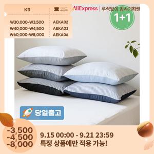 thezari 더자리 1+1 에코항균 마이크로 원단 데일리 베개커버 40x60 50x70