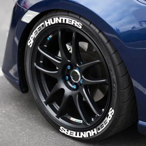 하나의 타이어에 대 한 2pcs SPEEDHUNTERS 자동차 3D 타이어 편지 스티커 트렌드 자동 휠 스타일링 장식 데칼 방수 접착제 없음