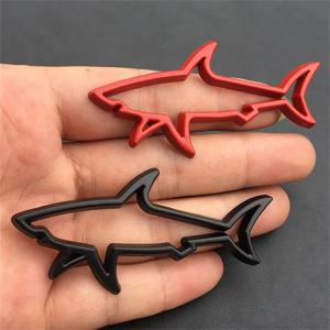 자동차 3D 금속 스티커 물고기 상어 엠블럼 배지 데칼 자동차 오토바이 연료 캡 스타일링 장식 로고 자동차 액세서리