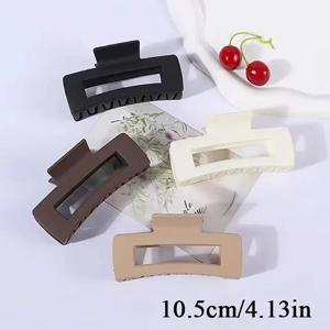 4 개/대 여자 여자 클로 클립 커피 검은 머리 클로 Nonslip 크랩 머리핀 자용 패션 헤어 액세서리 선물