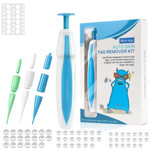 3 In1 무통 자동 스킨 태그 두더지 사마귀 제거 키트 청소 도구 얼굴 스킨 케어 바디 사마귀 도트 트리트먼트 리무버 미용 건강
