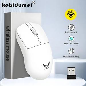 2.4G 무선 마우스 게임용 마우스 인체 공학적 마우스 800-1200-1600 DPI 마우스 PC 노트북 Macbook Pro 용 충전식 오피스 마우스
