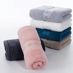 100% 코튼 얼굴 헤어 타월, 부드러운 흡수성, 솔리드 블루 그레이 타월, 어린이, 성인, 가정, 호텔, 욕실, 섬유, 1 개, 34x75cm