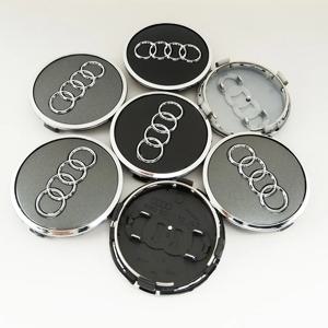 4pcs 60mm 61mm 68mm 69mm 77mm 자동차 휠 센터 허브 캡 아우디 A3 A4 A5 A6 A7 Q3 Q4 Q5 Q7 S3 S4 S5 S6 S7 RS3 RS5 액세서리