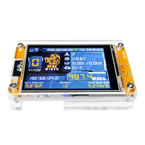 컴퓨터 괴짜를 위한 Bitcoin Lucky Miner NMMiner 해시레이트 987KH/s 2.8인치 솔로 복권 스마트 디스플레이 Crypto ESP32-2432S028R DROOM