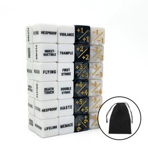 48 Pcs 능력 키워드 카운터 생물 통계 버프 토큰 주사위 세트 Magic The Gathering MTG TCG 카드 게임 액세서리