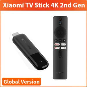 글로벌 버전 샤오미 TV 스틱 4K 2세대 2025 2GB 램 8GB 롬 블루투스 Wifi6 돌비 비전 TV 동글 휴대용 스트리밍 미디어