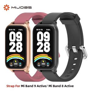 Mi Band 9 Active 용 스트랩 Mi Band 8 용 Active Watchband Xiaomi Smart Band 9 용 Active Redmi 밴드 3 2 손목 스트랩 용 액티브 손목 밴드