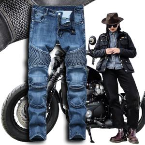 2025 새로운 Motopants 레저 청바지 바지 오토바이 오프로드 라이딩 바지 디자인 지퍼 보호 모토 크로스 바지