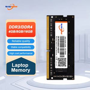 WALRAM Memoria Ram DDR3 1600MHz DDR3L 8GB 4GB DDR4 16GB 3200MHz 2666MHz 2400MHz 1.2V 1.5V 노트북 노트북 Sodimm 내부 메모리