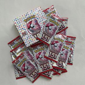 애니메이션 포켓몬 일본 버전 TCG 스칼렛 바이올렛 151 클래식 확장 부스터 박스 포켓몬 트레이딩 카드 20 가방 140pcs 어린이 선물
