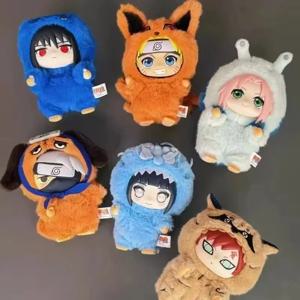 정통 EAKI 나루토 Shippuden 플러시 피규어 여성을위한 귀여운 파티 선물 Collectible Action Figure Blind Box Edition