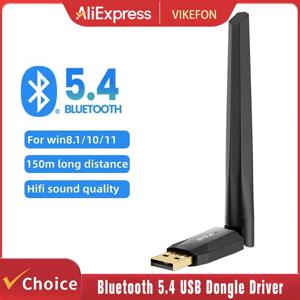 150M 블루투스 5.4 USB 동글 드라이버 무료 Win11/10/8.1 마우스 키보드 오디오 수신기 송신기