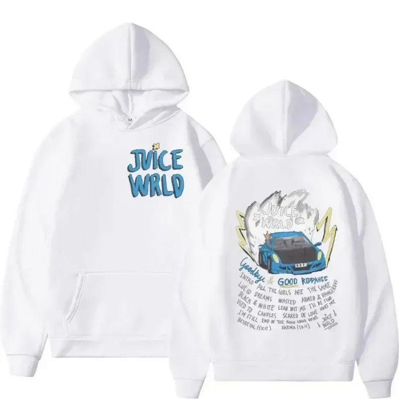 Juice WRLD 후드 남성 여성 후드 티셔츠 패션 힙합 캐주얼 풀오버 가을 소년 소녀 블랙 streetwear Juicewrld