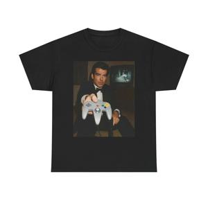 Goldeneye 그래픽 인쇄 여름 럭셔리 브랜드 코튼 남성 및 여성 티셔츠 반팔 스트리트 패션 의류