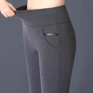 1pcs 봄 가을 여성의 높은 기다림 레깅스 편안한 통기성 바지 여성 캐주얼 슬림 맞는 바지 Ladys 탄성 연필 바지