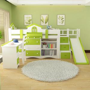 스토리지 디자인 어린이 침대 프레임 미니멀리스트 나무 이층 어린이 침대 캠핑 현대 일본어 Lit Cabane Enfant 가구 홈