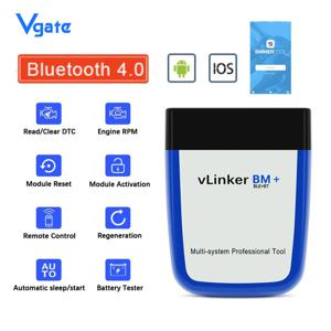 Vgate vLinker BM+ ELM327 V2.2 BMW용 BimmerCode BimmerLink 자동차 코드 리더 진단 도구 차량 스캐너 OBD2 블루투스 4.0 3.0