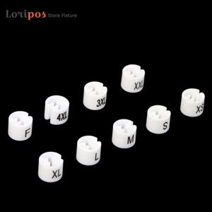 Xxs-4xl 인쇄용 블랙 행거 사이즈 마커, 의류 태그, 행거 사이즈 마커, 100 개