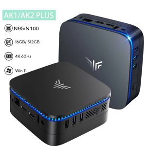 미니 PC KAMRUI AK1/AK2Plus 인텔 N95/N100 DDR4 8/16GB 256/512GB SSD 윈도우11프로 HDMI 4k@60Hz WIFI6/5 BT4.2/5.2 데스크탑 컴퓨터