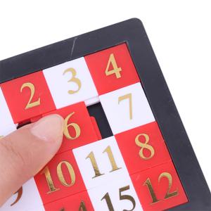 숫자 슬라이드 퍼즐 두뇌 퍼즐 게임, 운동 두뇌 교육 장난감, 어린이 장난감 개발, 1-15 개