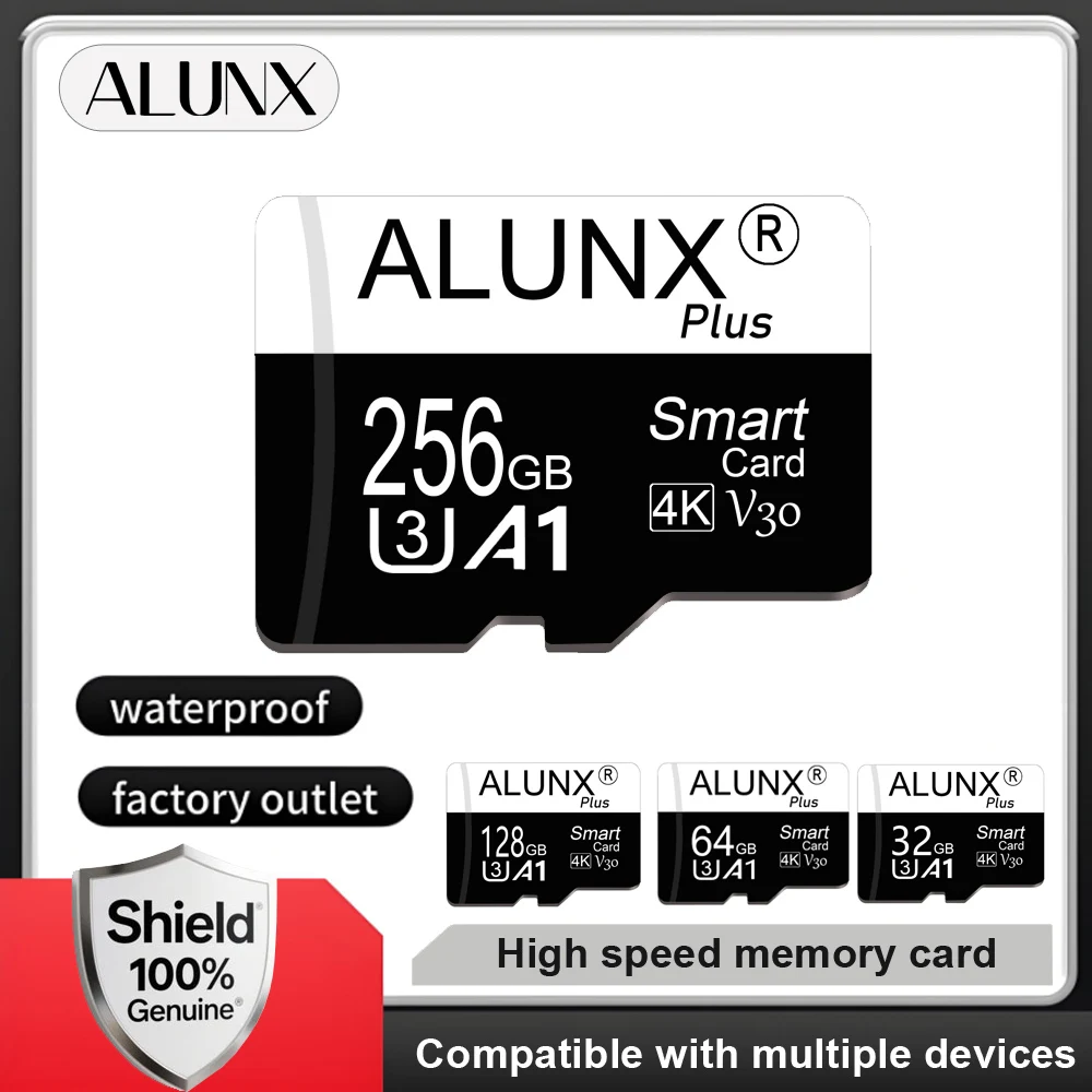 CLASS ALUNX 마이크로 TF SD 카드, 플래시 클래스 10 지지대 휴대폰 UAV 기타 카드 리더, 128GB, 64GB, 32GB, 16GB, 8G 메모리 카드