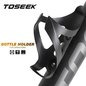 TOSEEK 3K 전체 탄소 섬유 자전거 물병 케이지 초경량 MTB 자전거 도로 자전거 병 케이지 매트/광택 사이클 장비