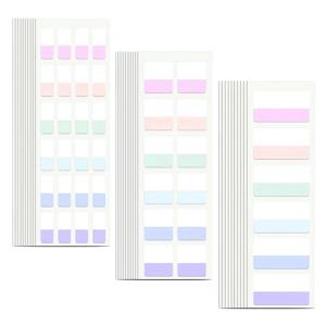 420pcs 밝은 색상 스티커 색인 스티커 탭, 3 가지 크기 6 색 쓰기 가능 재사용 가능한 파일 플래그 라벨 성경
