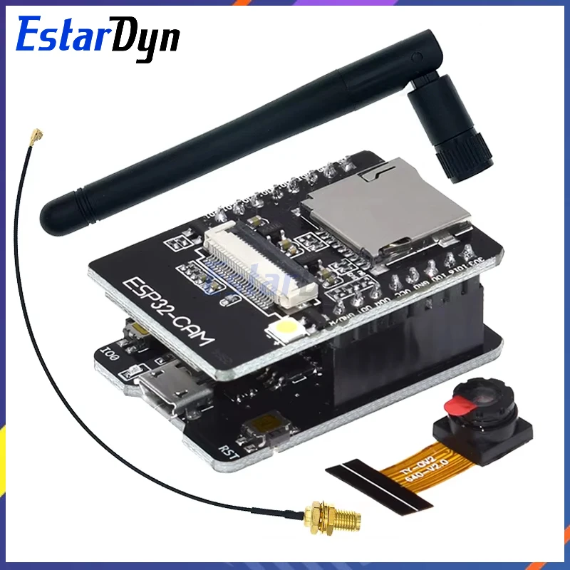 ESP32-CAM WiFi 모듈 2.4G 안테나 ESP32 시리얼 to WiFi ESP32 CAM 개발 보드 5V 블루투스 OV3660 / OV2640 카메라 모듈