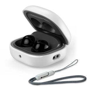 Samsung Galaxy Buds FE, Buds2 Pro, Buds2, Buds Live, Buds Pro 케이스용 보호 케이스, 끈이 있는 하드 케이스 보호 케이스