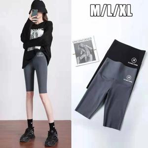 M/L/XL 하이 웨이스트 바닥 바지 5 분 반바지 여성 외부 착용 엉덩이 리프팅 꽉 고탄성 요가 바지