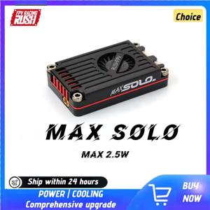 러쉬 탱크 맥스 솔로 2.5W 5.8GHz FPV 비디오 송신기 VTX 48CH 장거리 RC 드론 고정익 항공기 DIY CNC 쉘 포함