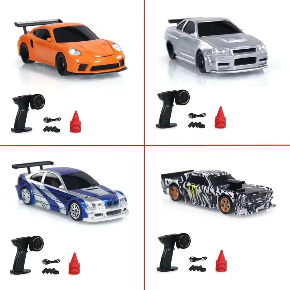무선 원격 제어 1: 43 미니 4wd 드리프트 원격 제어 자동차 풀 스케일 전문 Rc 레이싱 보이 고속 원격 차량