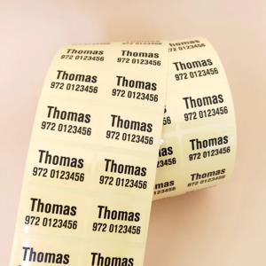 150pcs 투명 방수 이름 스티커 사용자 정의 맞춤형 자기 접착 어린이 학교 라벨 히브리어 어린이 편지지 태그