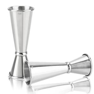 2PCS 30/60ml 칵테일 와인 셰이커 측정 컵 스테인레스 스틸 더블 샷 음료 정신 측정 Jigger 주방 용품 가제트