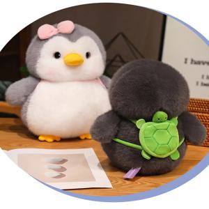 부드러운 뚱뚱한 펭귄 플러시 장난감 귀여운 펭귄 인형 소녀를위한 부드러운 생일 선물 동반자 선물 재미있는 플러시 장난감