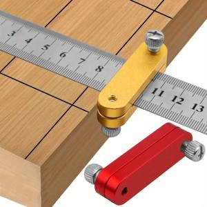 1Pc 강철 눈금자 위치 지정 블록-목공 스크 라이버 라인 마킹 게이지 목공 눈금자 측정 도구