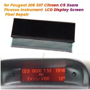 자동차 중앙 네비게이터 라디오 LCD 디스플레이, 푸조 206 307 시트로엥 C5 Xsara Picasso 계기판, 픽셀 수리