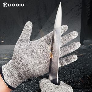 BOOIU 안티 컷 장갑 작업 보호 장갑 주방 건설 유리 안티 컷 부상 방지 자기 방어 전술 장갑