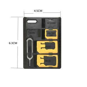 SIM 카드 트레이 꺼내기 핀, SIM 카드 홀더, 마이크로 SD 및 나노 카드 홀더가 포함된 SIM 어댑터 키트 S용 카드 보관 도구 세트 기능